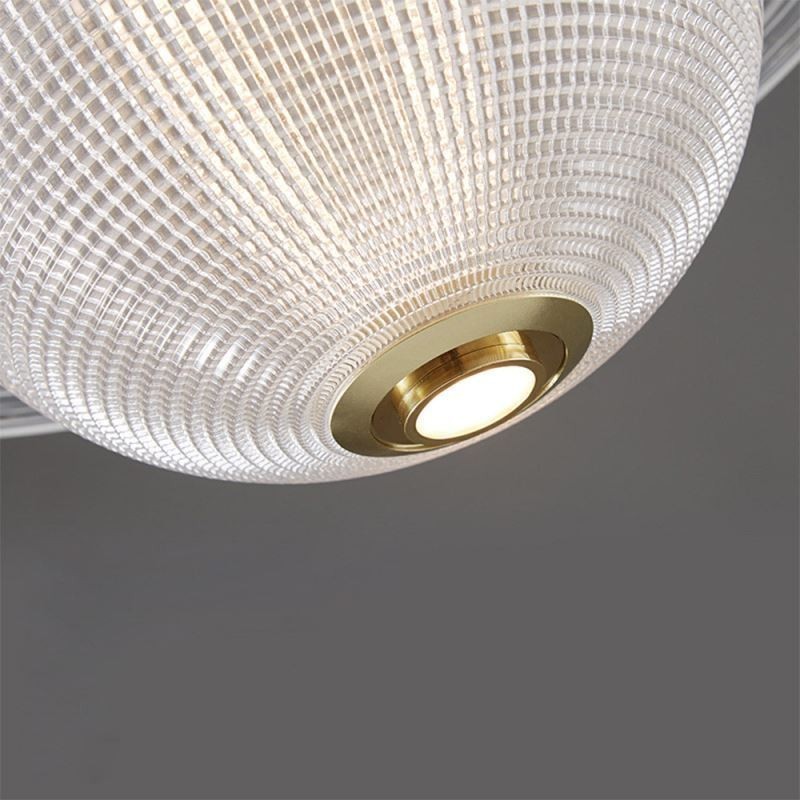 Lámpara de techo con forma de lámpara colgante de cristal moderna