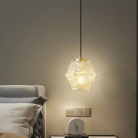 Lámpara colgante moderna de cristal para iluminación del hogar, lámpara colgante creativa Lámpara colgante moderna de cristal para iluminación del hogar, lámpara colgante creativa