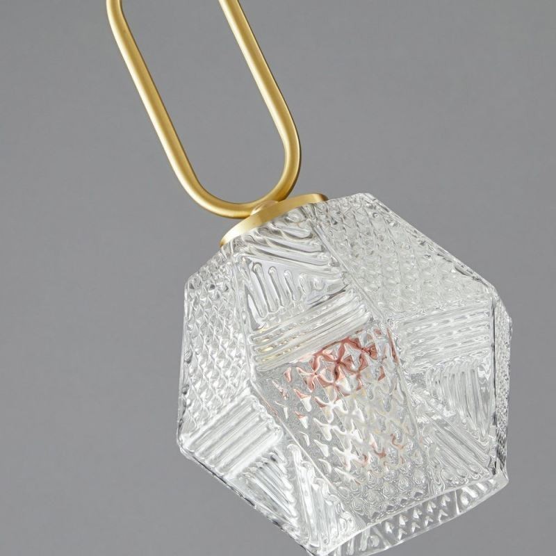 Lámpara colgante moderna de cristal para iluminación del hogar, lámpara colgante creativa