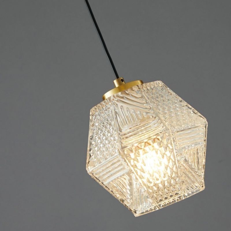 Lámpara colgante moderna de cristal para iluminación del hogar, lámpara colgante creativa