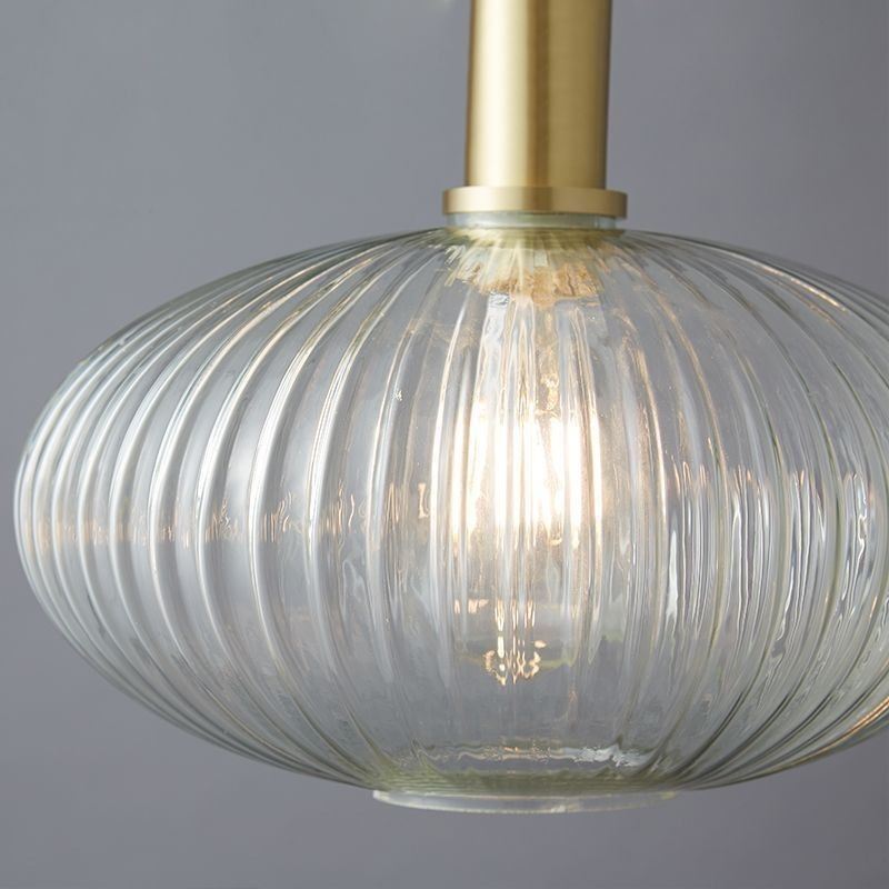 Lámpara colgante moderna de una luz de cristal, iluminación de isla