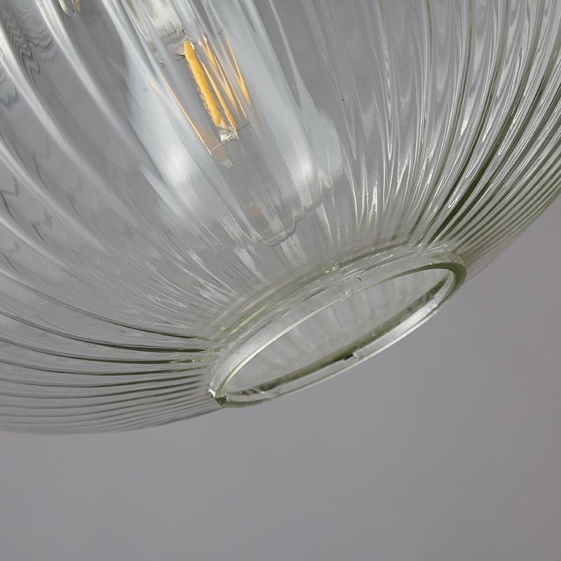 Lámpara colgante moderna de una luz de cristal, iluminación de isla
