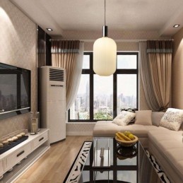 Lámpara colgante moderna, sencilla y creativa, de cristal.