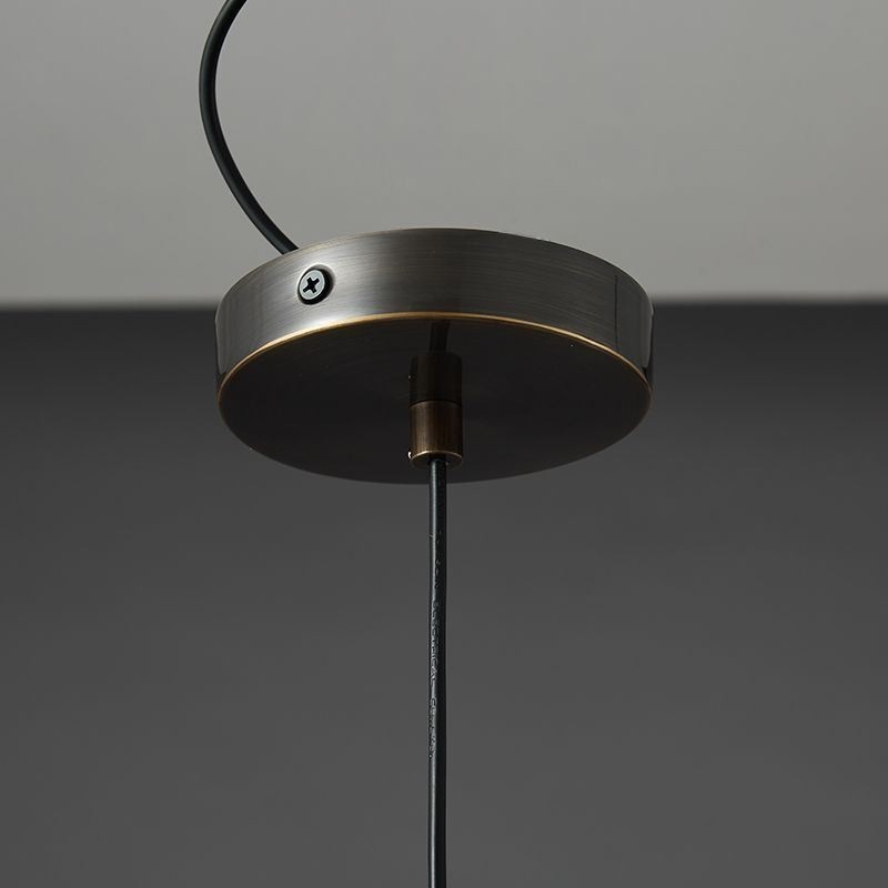 Lámpara colgante moderna, sencilla y creativa, de cristal.