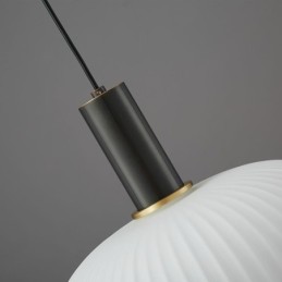 Lámpara colgante moderna, sencilla y creativa, de cristal.