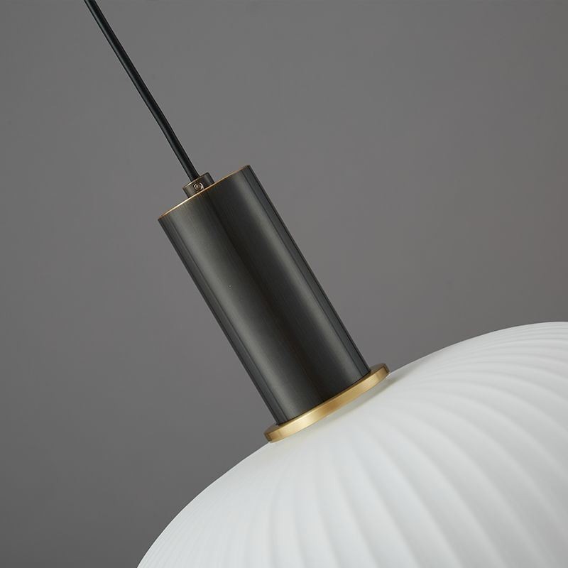 Lámpara colgante moderna, sencilla y creativa, de cristal.