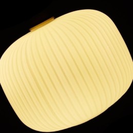 Lámpara colgante moderna, sencilla y creativa, de cristal.