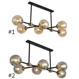 Lámpara de techo de cristal moderna de 6 luces Magic Bean