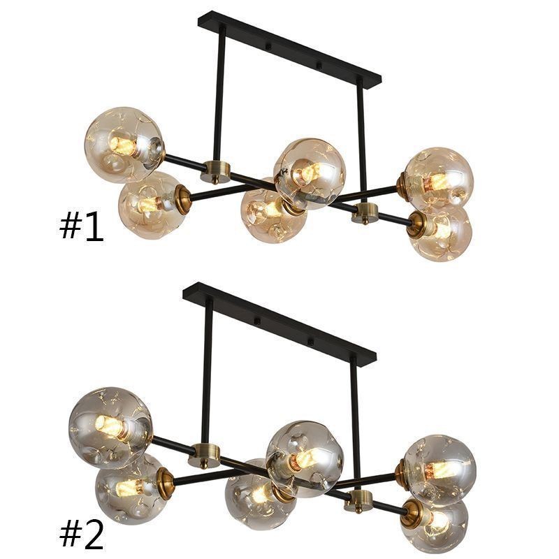 Lámpara de techo de cristal moderna de 6 luces Magic Bean
