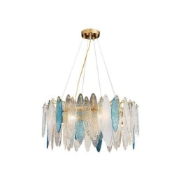 Lámpara colgante de cristal elegante y contemporánea