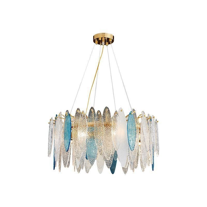 Lámpara colgante de cristal elegante y contemporánea