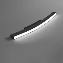 Sistema de iluminación de riel circular, luminaria de riel empotrada magnética de 120 cm