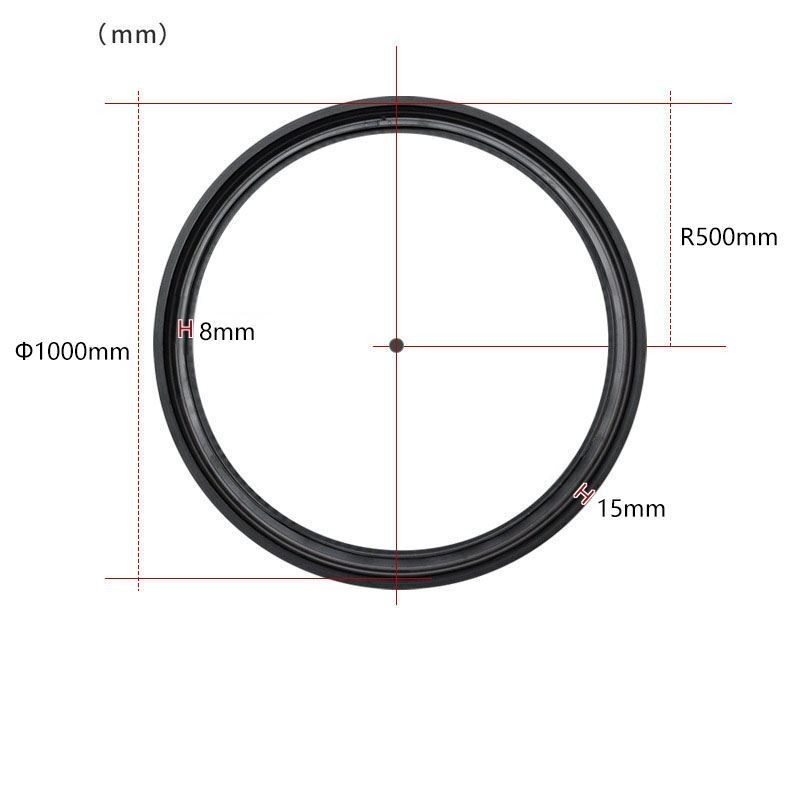 Foco de riel circular magnético empotrado, luz decorativa de 100 cm