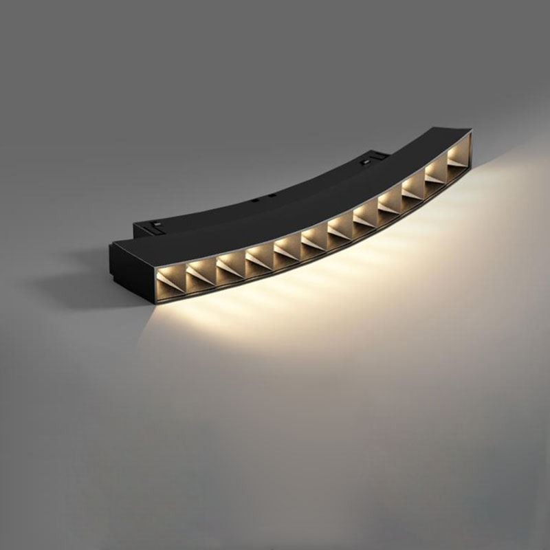 Foco de riel magnético circular empotrado, luz decorativa de 80 cm