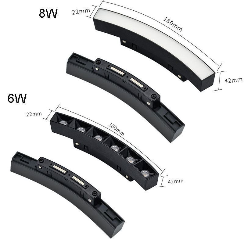 Foco de riel circular magnético empotrable, luz decorativa de 60 cm