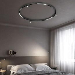 Foco empotrado magnético de luz lineal de riel