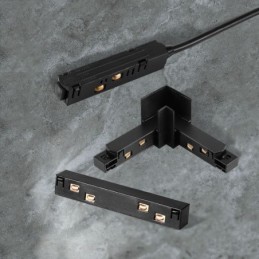 Accesorios de iluminación de riel magnético Conexión de esquina de riel empotrado