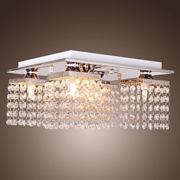 Lámpara de techo de cristal moderna de 5 luces