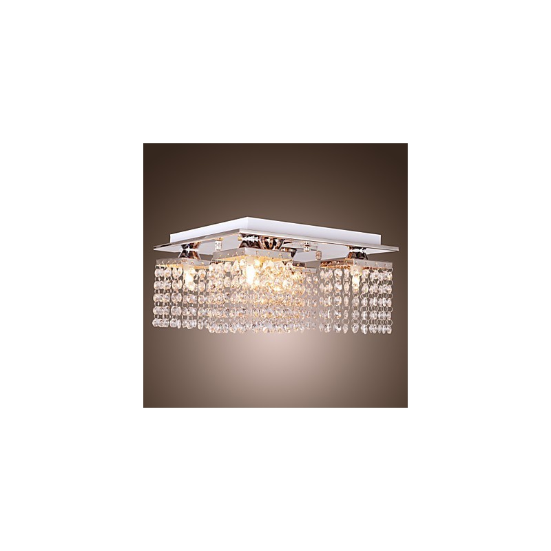 Lámpara de techo de cristal moderna de 5 luces