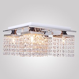 Lámpara de techo de cristal moderna de 5 luces