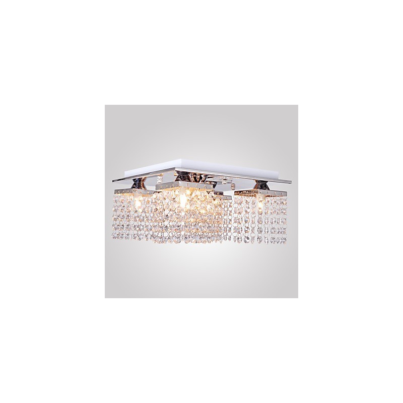 Lámpara de techo de cristal moderna de 5 luces