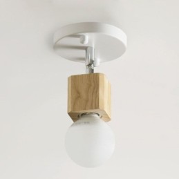 Mini foco simple, moderno, blanco, para techo (luz individual)