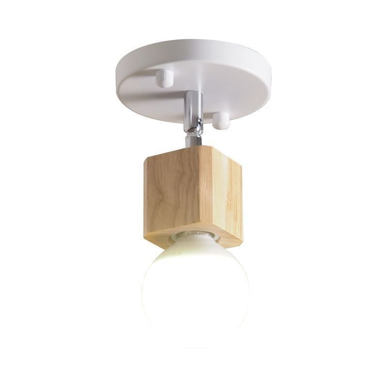 Mini foco simple, moderno, blanco, para techo (luz individual)