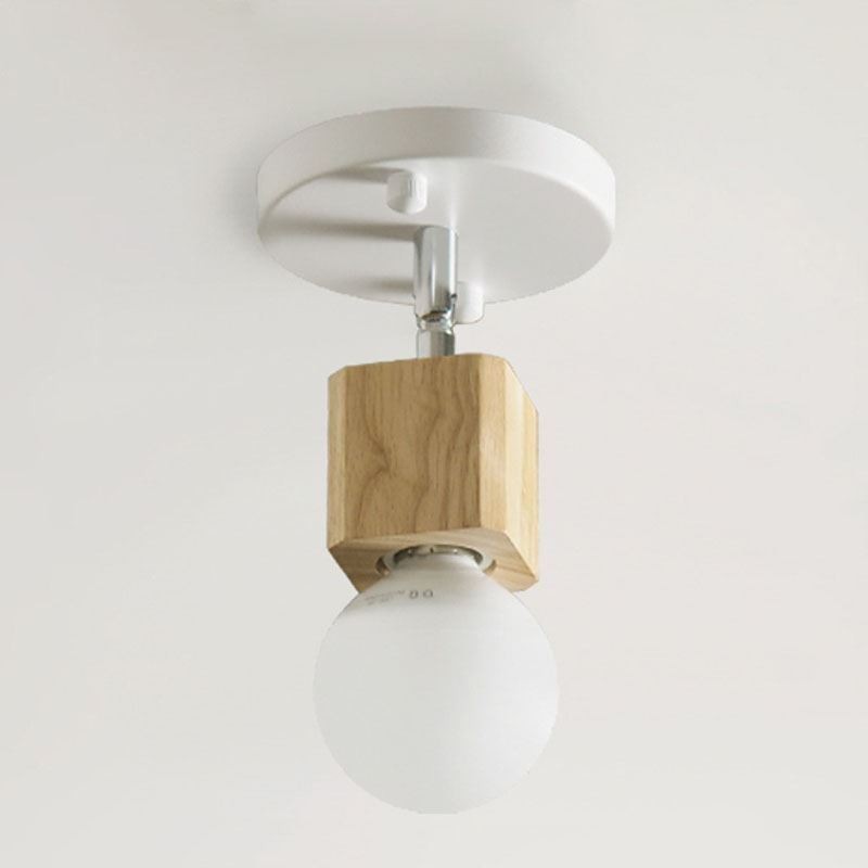 Mini foco simple, moderno, blanco, para techo (luz individual)
