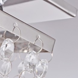 Lámpara de techo de cristal moderna de 5 luces