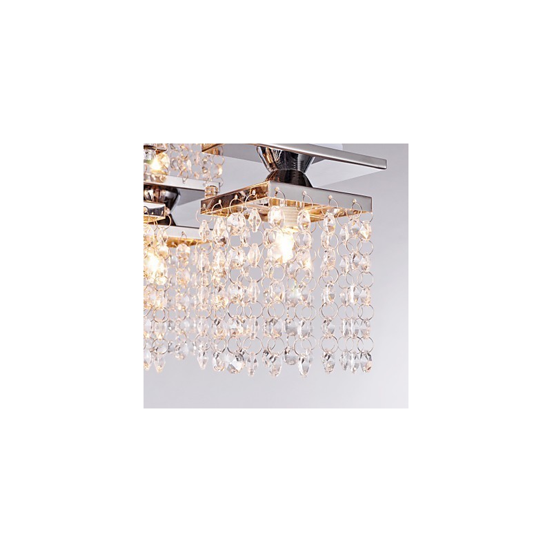 Lámpara de techo de cristal moderna de 5 luces