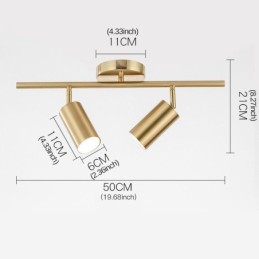Foco de techo de aluminio moderno y sencillo