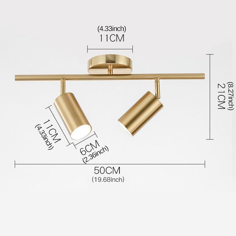 Foco de techo de aluminio moderno y sencillo