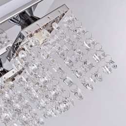 Lámpara de techo de cristal moderna de 5 luces
