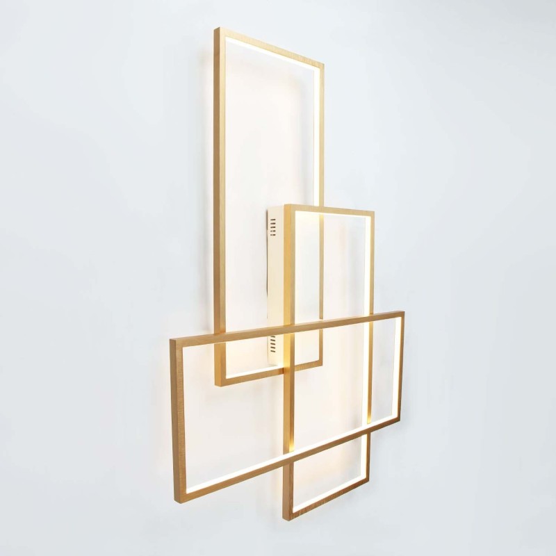 Lámpara de techo empotrada de aluminio, moderna y contemporánea, con atenuador remoto para sala de estar y dormitorio (también se puede usar como aplique de pared).