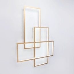 Lámpara de techo empotrada de aluminio, moderna y contemporánea, con atenuador remoto para sala de estar y dormitorio (también se puede usar como aplique de pared).