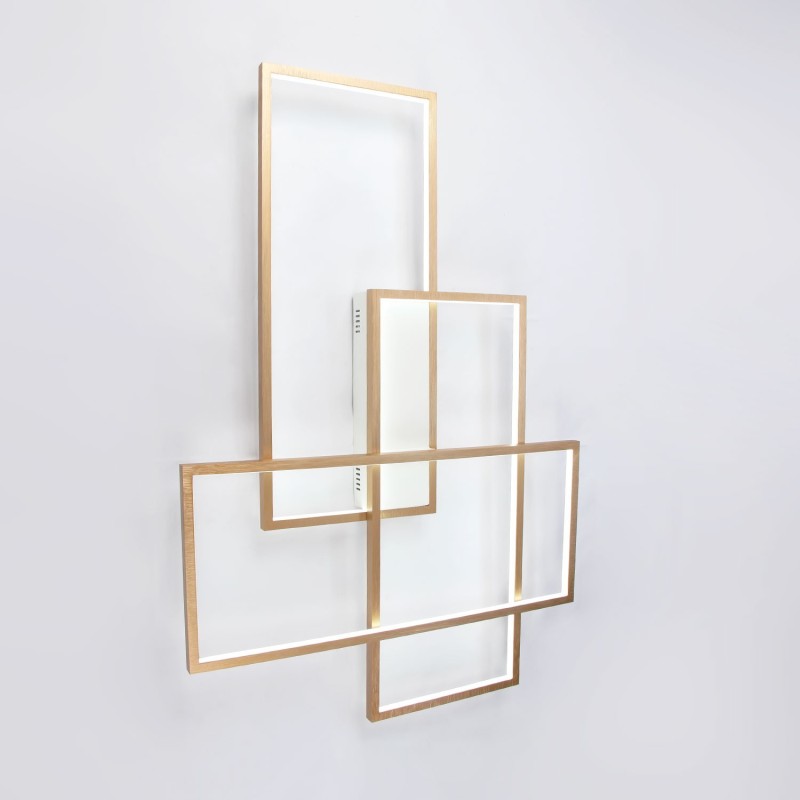 Lámpara de techo empotrada de aluminio, moderna y contemporánea, con atenuador remoto para sala de estar y dormitorio (también se puede usar como aplique de pared).