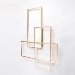 Lámpara de techo empotrada de aluminio, moderna y contemporánea, con atenuador remoto para sala de estar y dormitorio (también se puede usar como aplique de pared).