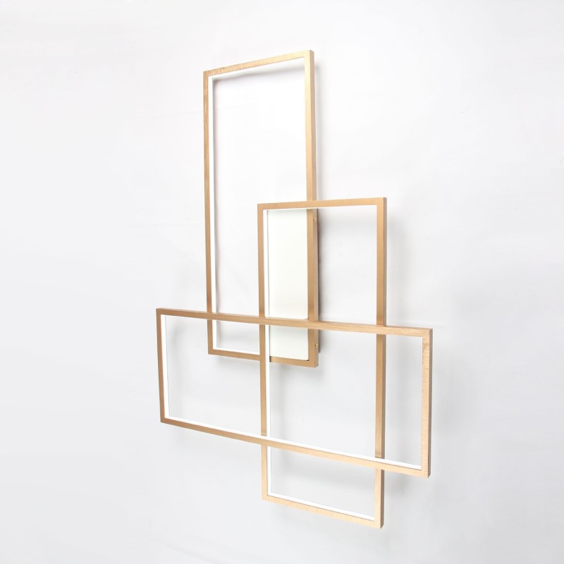 Lámpara de techo empotrada de aluminio, moderna y contemporánea, con atenuador remoto para sala de estar y dormitorio (también se puede usar como aplique de pared).