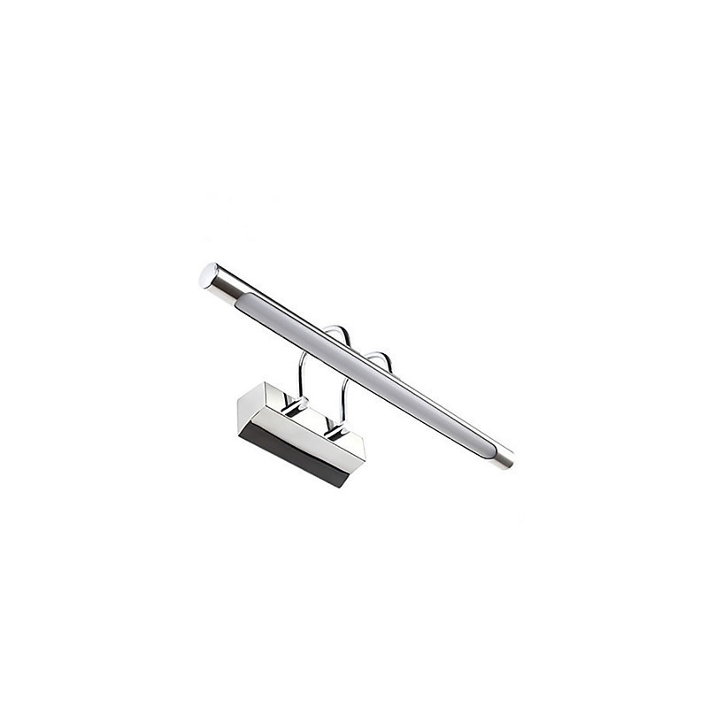 Lámparas de espejo de acero inoxidable, lámparas de pared de baño acrílicas, luces de maquillaje, blanco frío, blanco cálido (tamaño: 57 x 13,5 x 15)