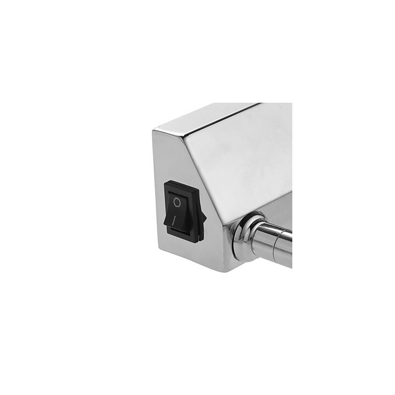 Lámparas de espejo de acero inoxidable, lámparas de pared de baño acrílicas, luces de maquillaje, blanco frío, blanco cálido (tamaño: 57 x 13,5 x 15)