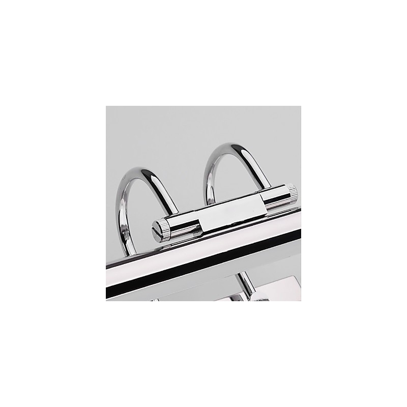 Lámparas de espejo de acero inoxidable, lámparas de pared de baño acrílicas, luces de maquillaje, blanco frío, blanco cálido (tamaño: 57 x 13,5 x 15)