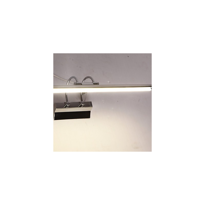Lámparas de espejo de acero inoxidable, lámparas de pared de baño acrílicas, luces de maquillaje, blanco frío, blanco cálido (tamaño: 57 x 13,5 x 15)