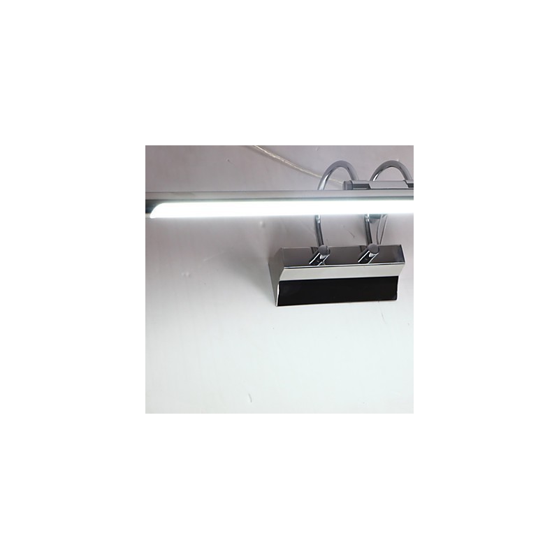 Lámparas de espejo de acero inoxidable, lámparas de pared de baño acrílicas, luces de maquillaje, blanco frío, blanco cálido (tamaño: 57 x 13,5 x 15)