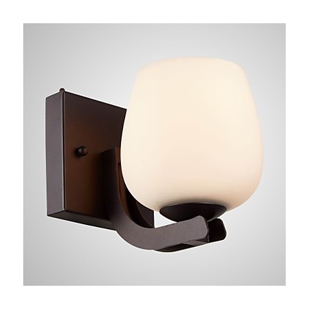 Lámpara de pared de hierro con pantalla de cristal, iluminación moderna clásica, apliques de pared Lámpara de pared de hierro con pantalla de cristal, iluminación moderna clásica, apliques de pared