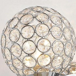 Apliques de pared de cristal de metal contemporáneo moderno