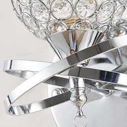 Apliques de pared de cristal de metal contemporáneo moderno