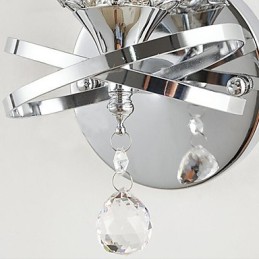 Apliques de pared de cristal de metal contemporáneo moderno