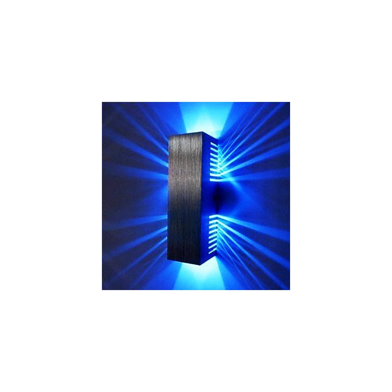 Aplique de pared moderno con diseño de luz dispersa y 2 pantallas cúbicas