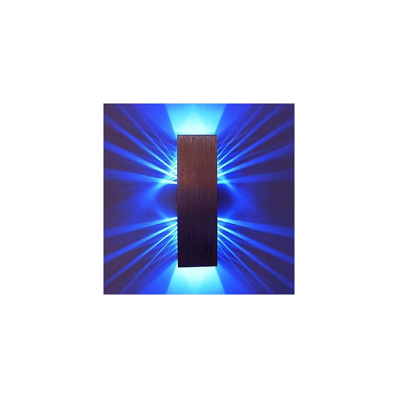Aplique de pared moderno con diseño de luz dispersa y 2 pantallas cúbicas