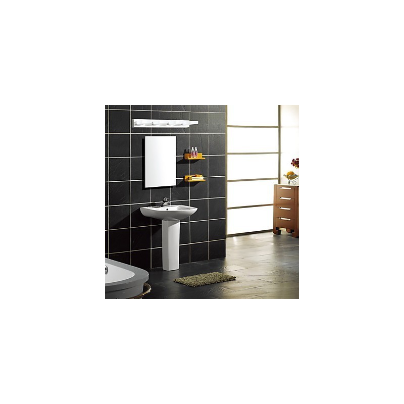 Iluminación de baño moderna contemporánea de metal
